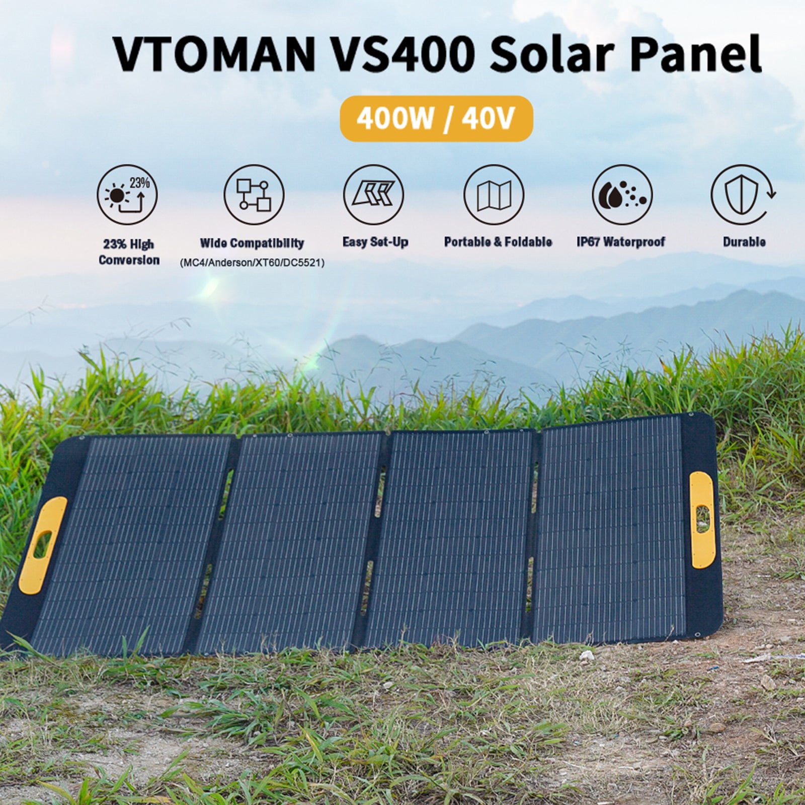 What Can a 400W Portable Solar Panel Run? – VTOMAN