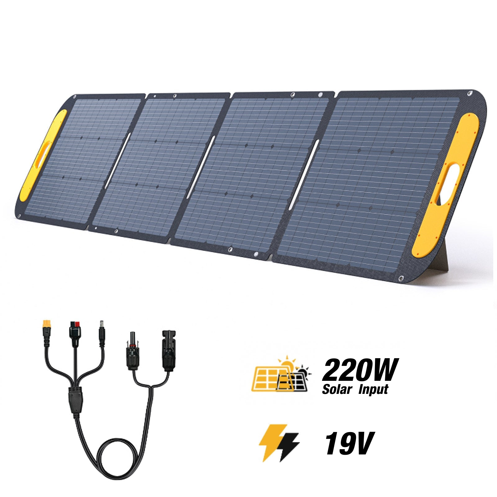 220W Solar Panel | Efficient & Portable | Outdoor Ready – VTOMAN 220W Solar Panel | Efficient & Portable | Outdoor Ready – VTOMAN