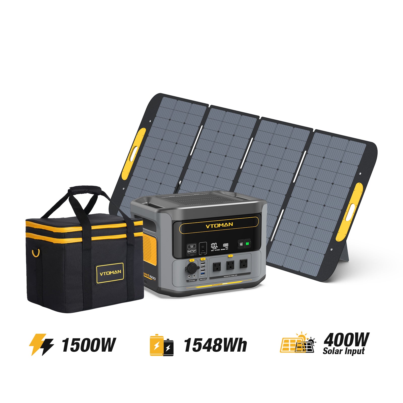 1500W Solar Generator, Power Anywhere