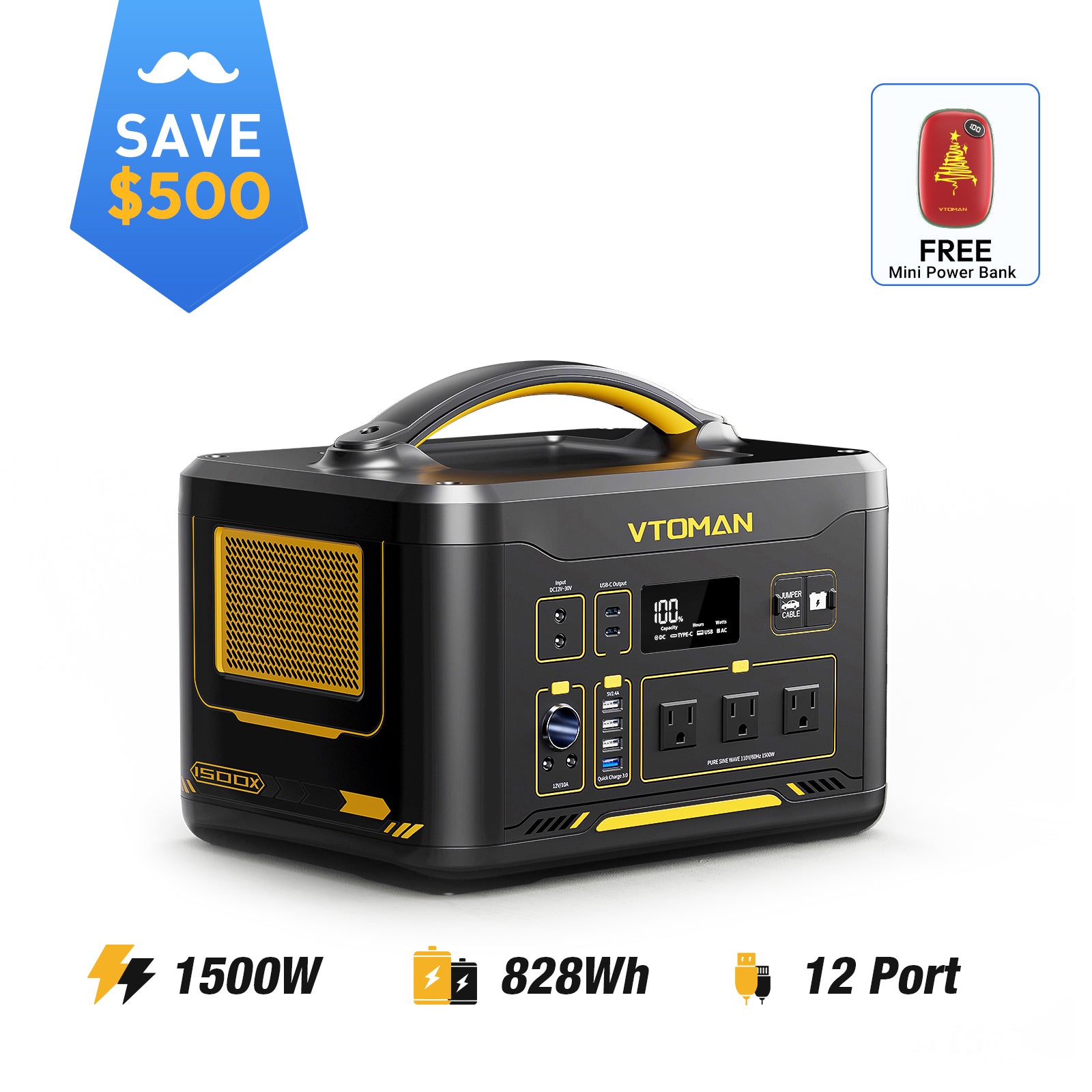 Jump 1500X | 1500W Power | Multi-Device Support – VTOMAN