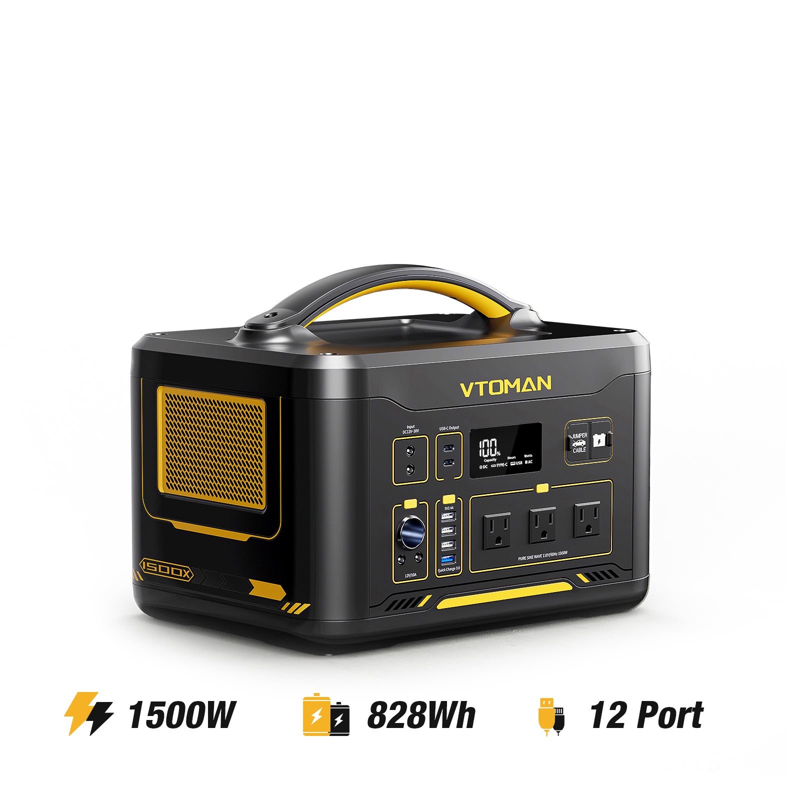 VTOMAN Jump 1500X with 110W Solar Panel