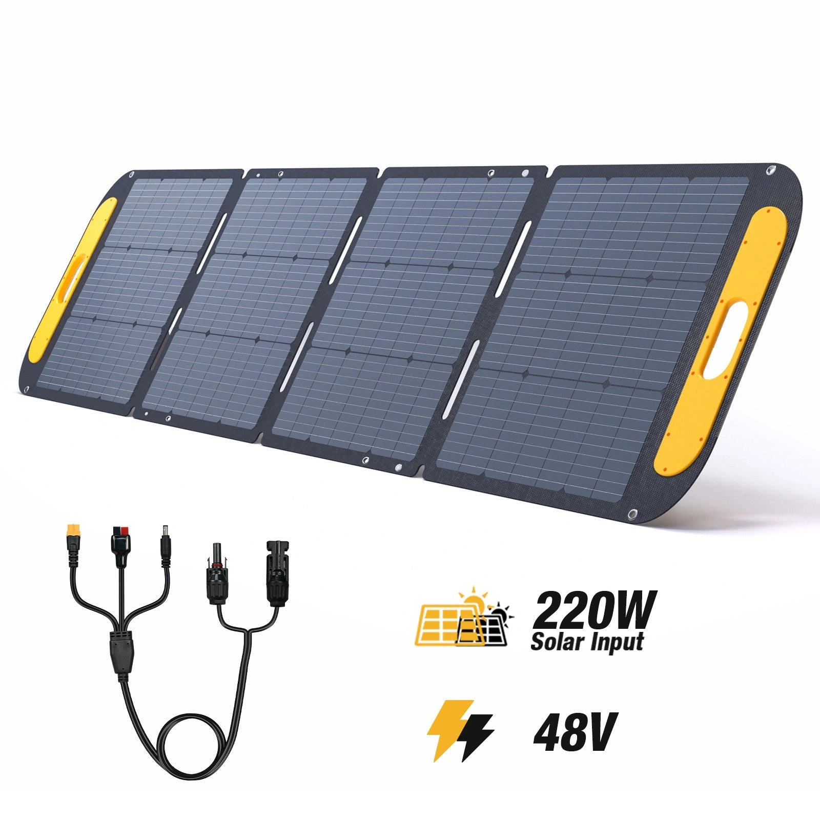 VTOMAN FlashSpeed 1500 with 220W Pro Solar Panel