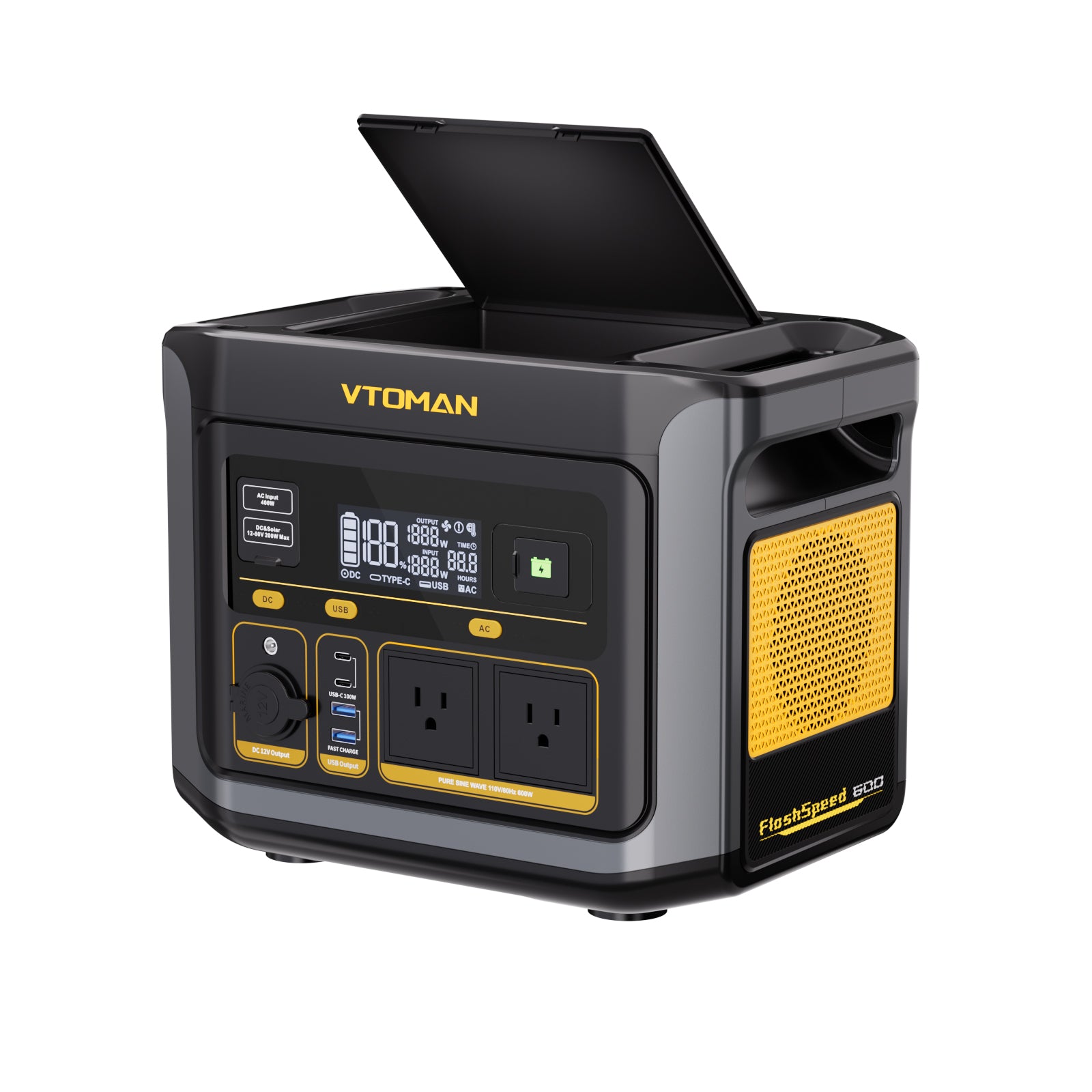 VTOMAN FlashSpeed 600 with 1548Wh Extra Battery