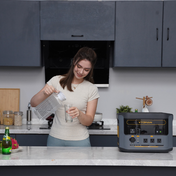 This is a cover image for a guide on Can a Portable Power Station Run a Refrigerator