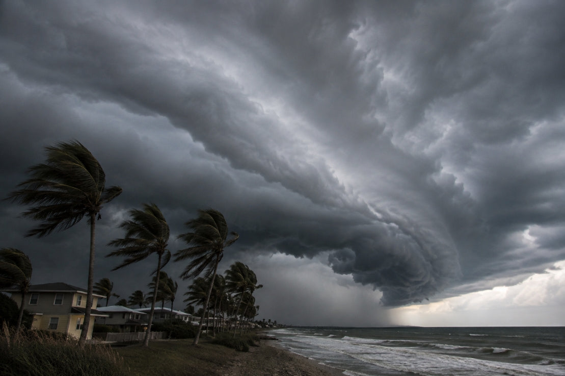 The sky when the hurricane is coming