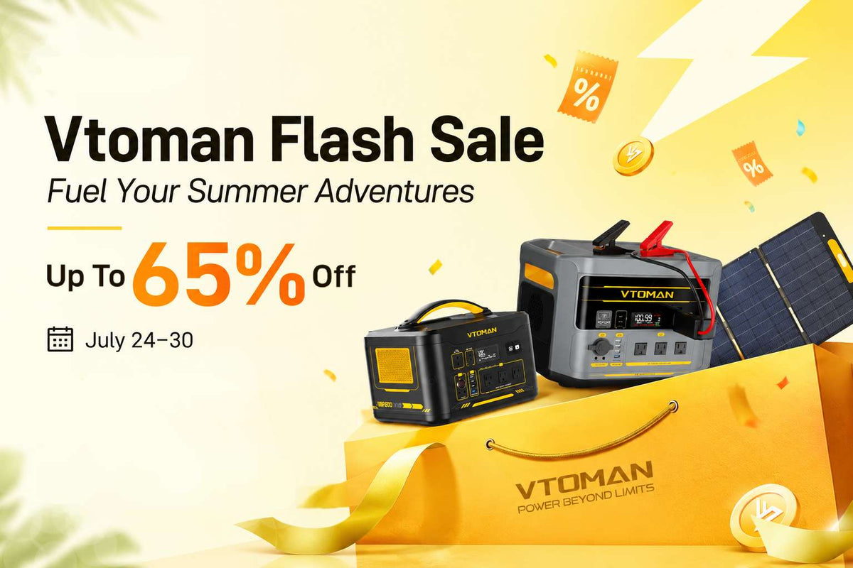 VTOMAN July Flash Sale: Save Big on Portable Power Stations