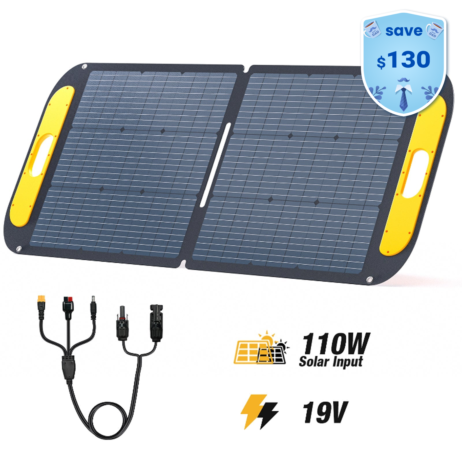 VTOMAN 110W Portable Solar Panel