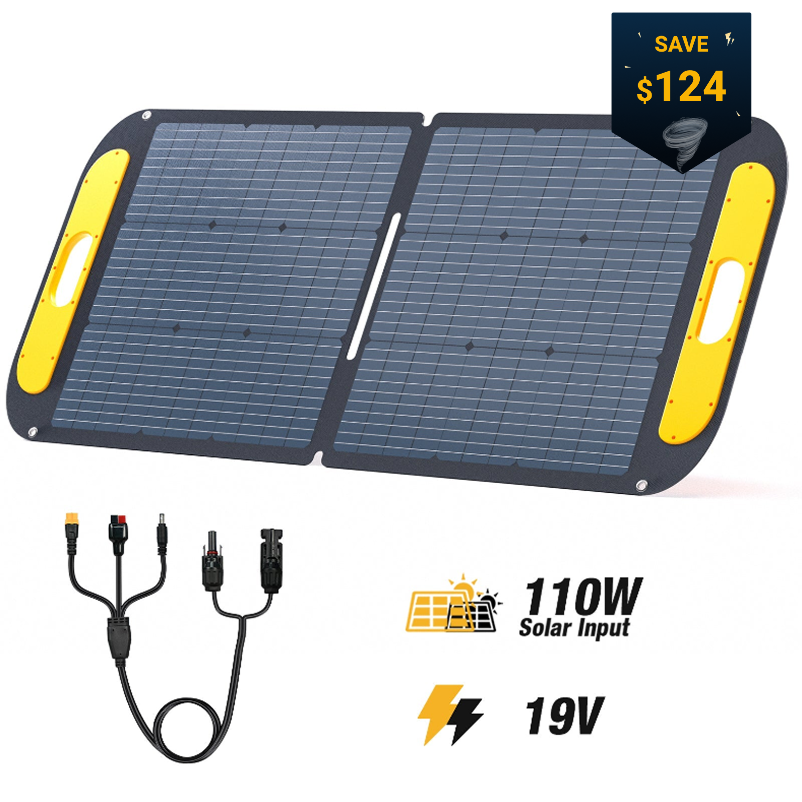 VTOMAN 110W Portable Solar Panel