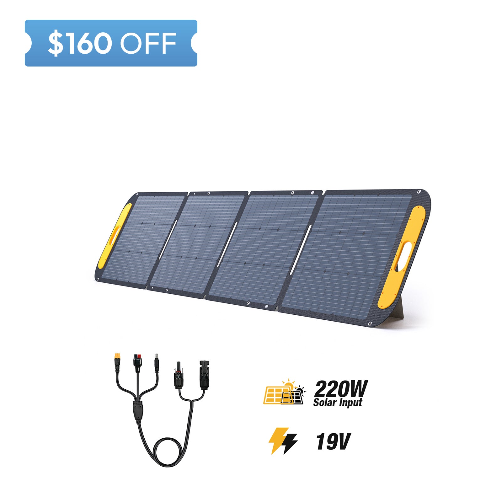 220W Solar Panel | Efficient & Portable | Outdoor Ready – VTOMAN