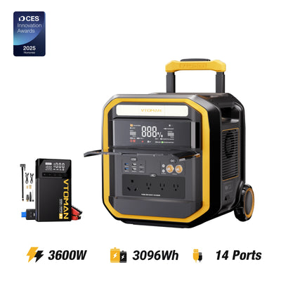 VTOMAN FlashSpeed Pro 3600 V-BEYOND™ Portable Power Station with X7 Jump Starter