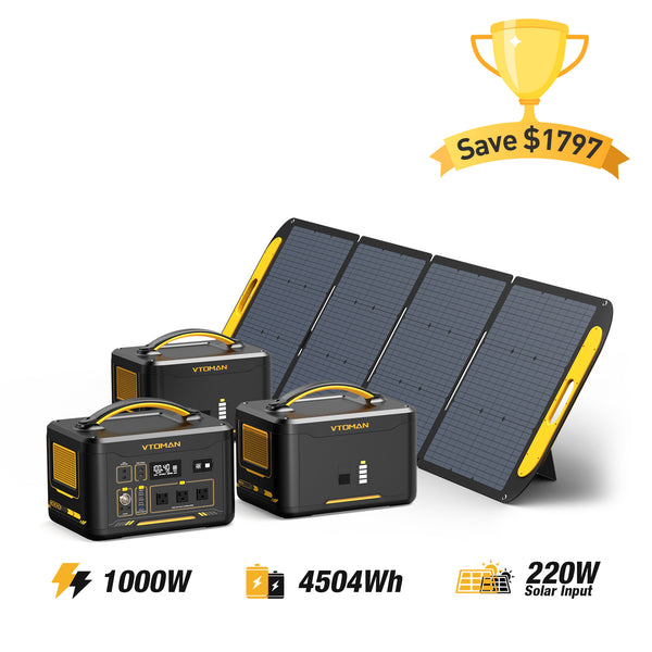 Jump 1000W/4504Wh 220W Solar Generator