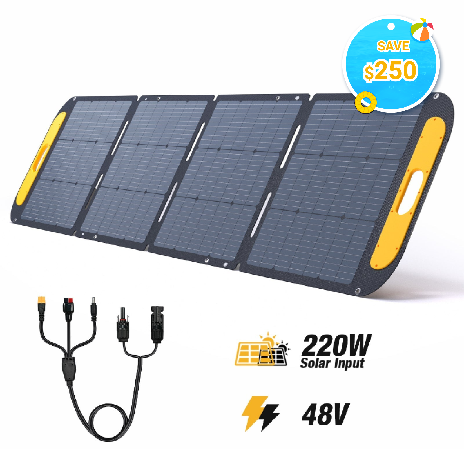 VTOMAN 220W Pro Portable Solar Panel