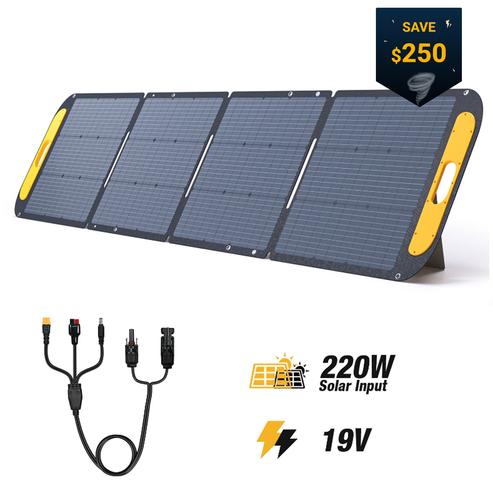 VTOMAN 220W Portable Solar Panel