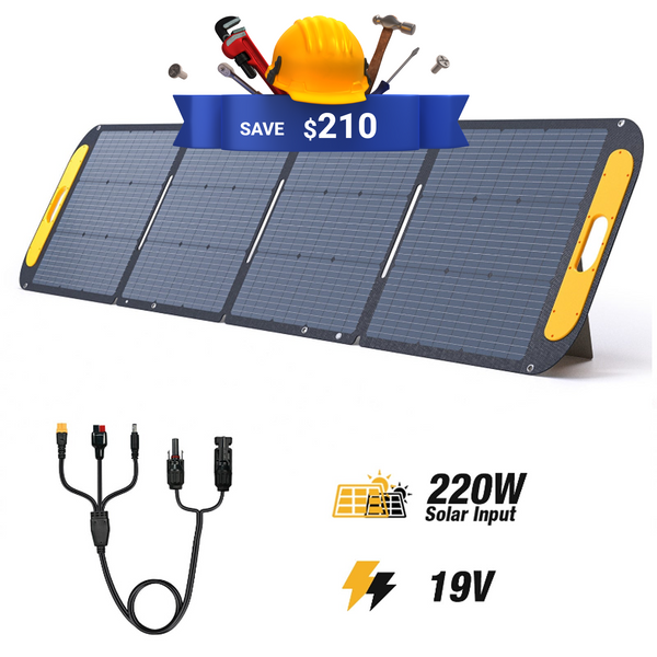VTOMAN 220W Portable Solar Panel