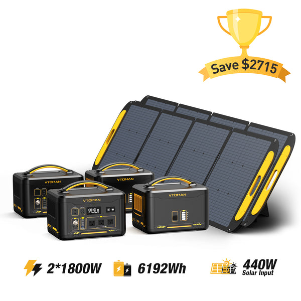 Jump 1800W/6192Wh 440W Solar Generator