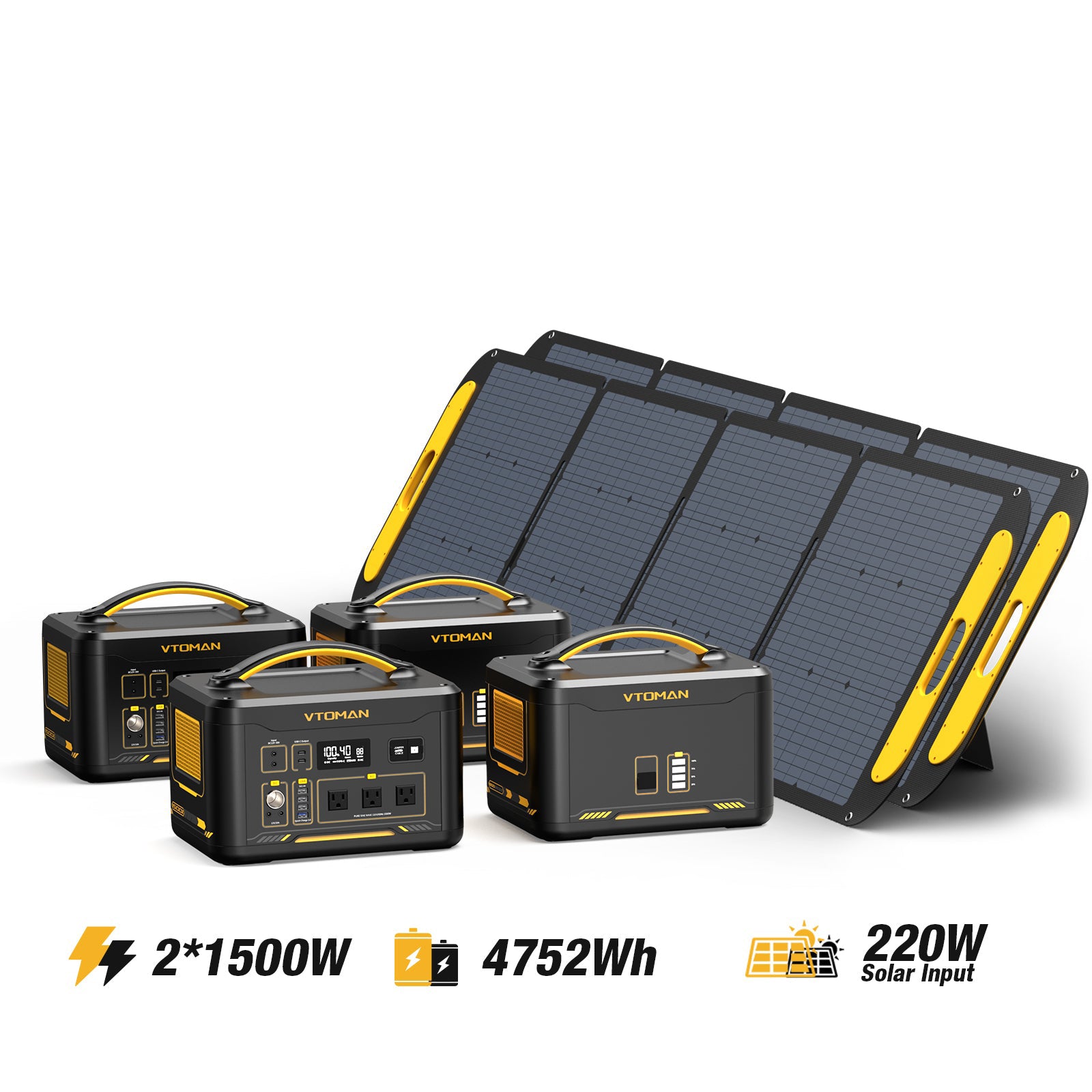 JUMP 1500W/4752Wh 440W Solar Generator