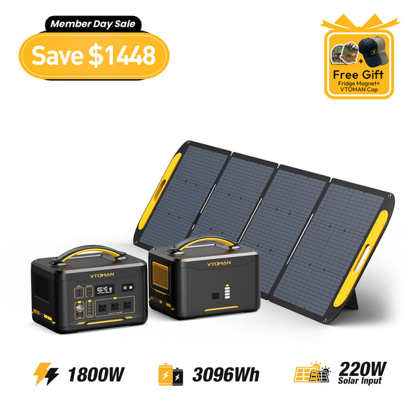 Generador solar Jump 1800W/3096Wh 220W
