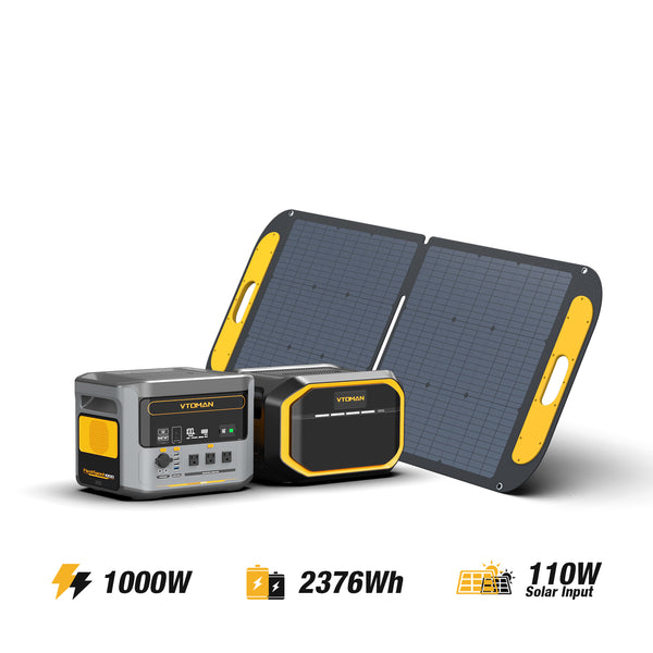 FlashSpeed 1000W/2376Wh 110W Solar Panel