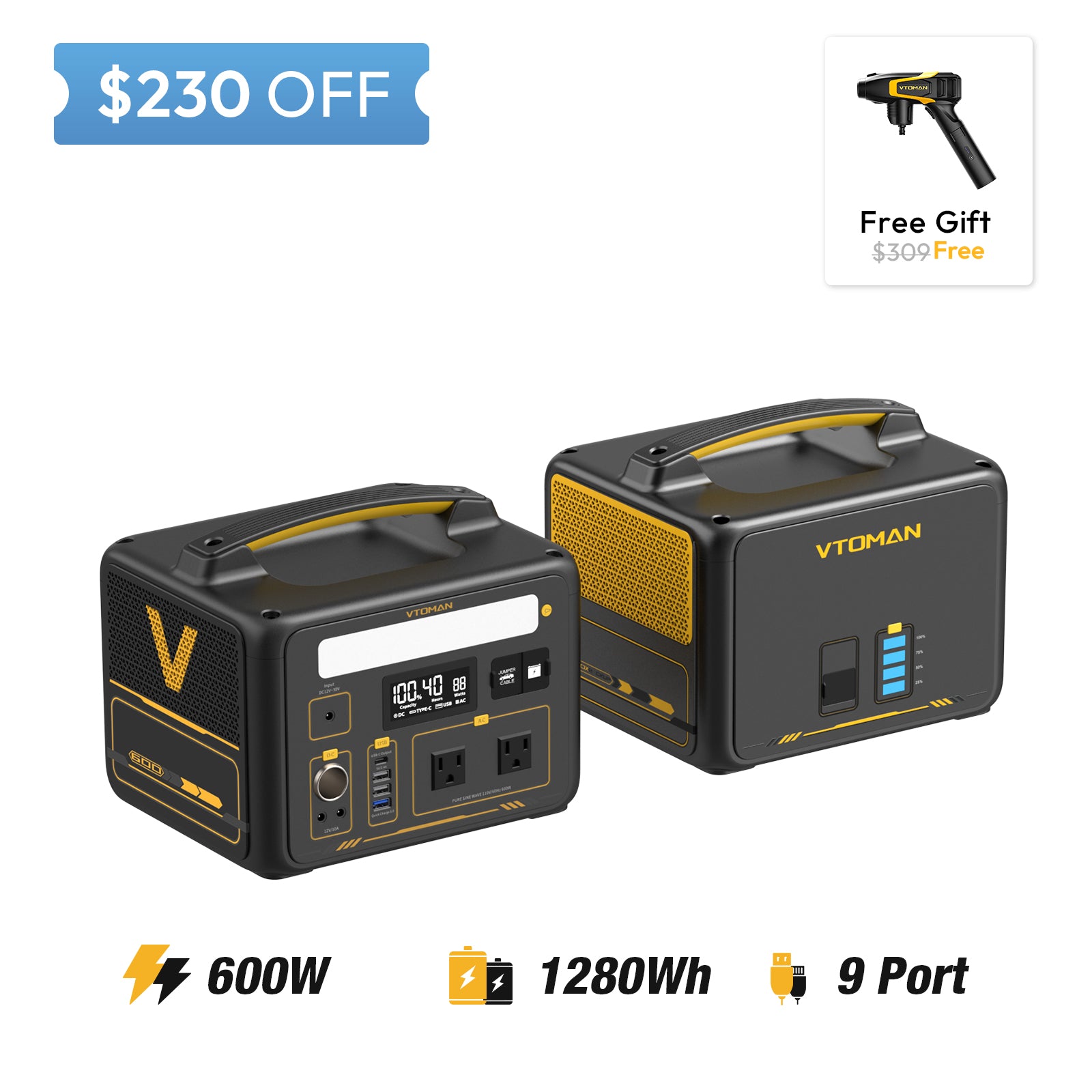 jump 600 and 640wh extra battery save $230 in summer sale