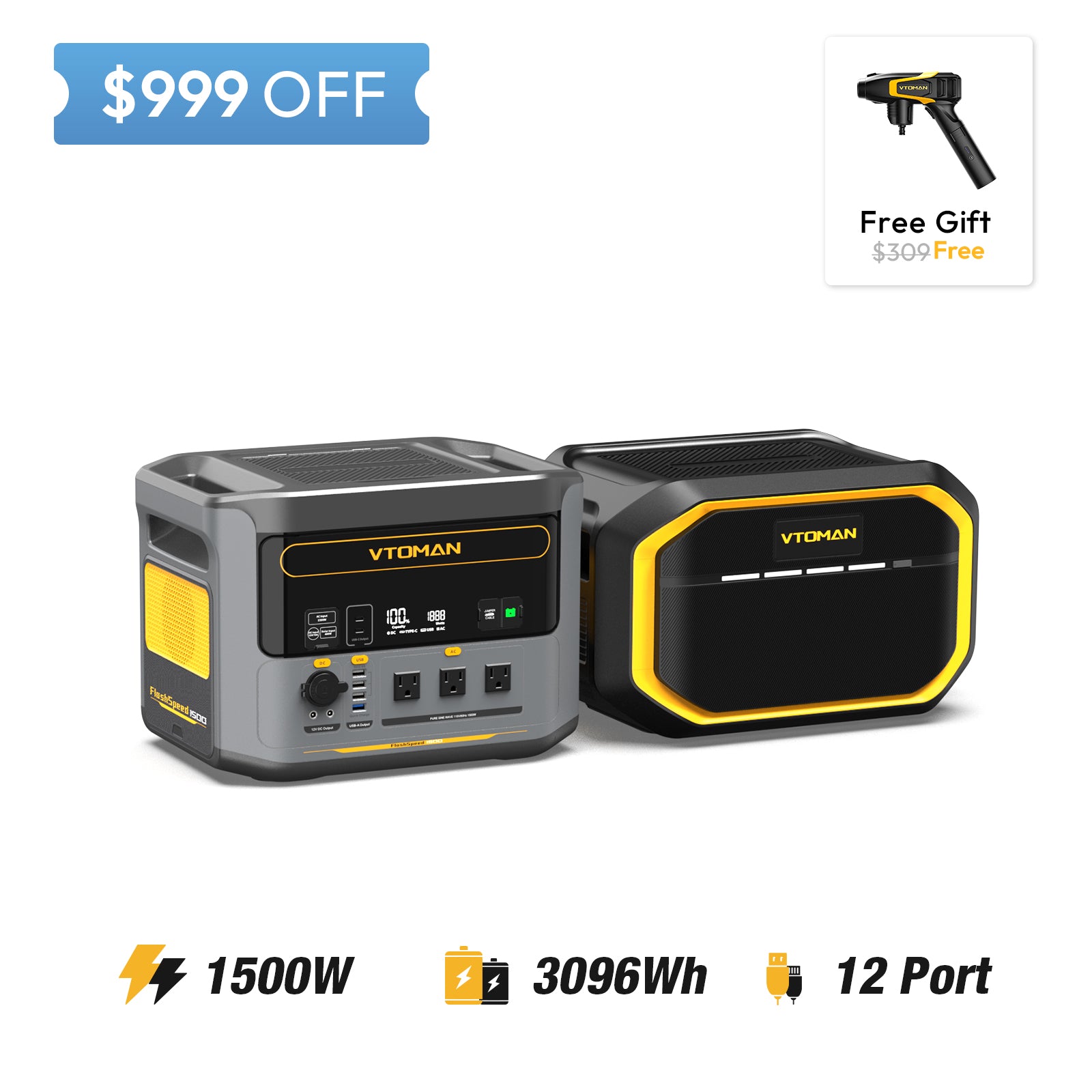 FlashSpeed 1500 and 1548Wh extra battery save $999 in summer sale