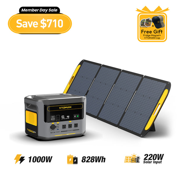 FlashSpeed 1000W/828Wh 220W Solar Generator