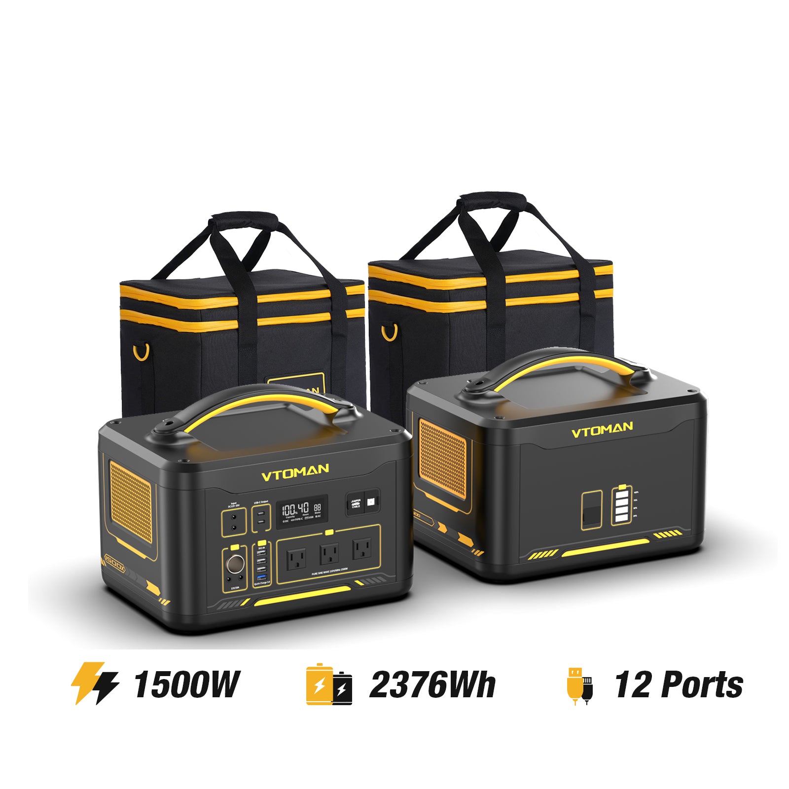 Jump1500X+Extra Battery+Two Carrying Case Bag