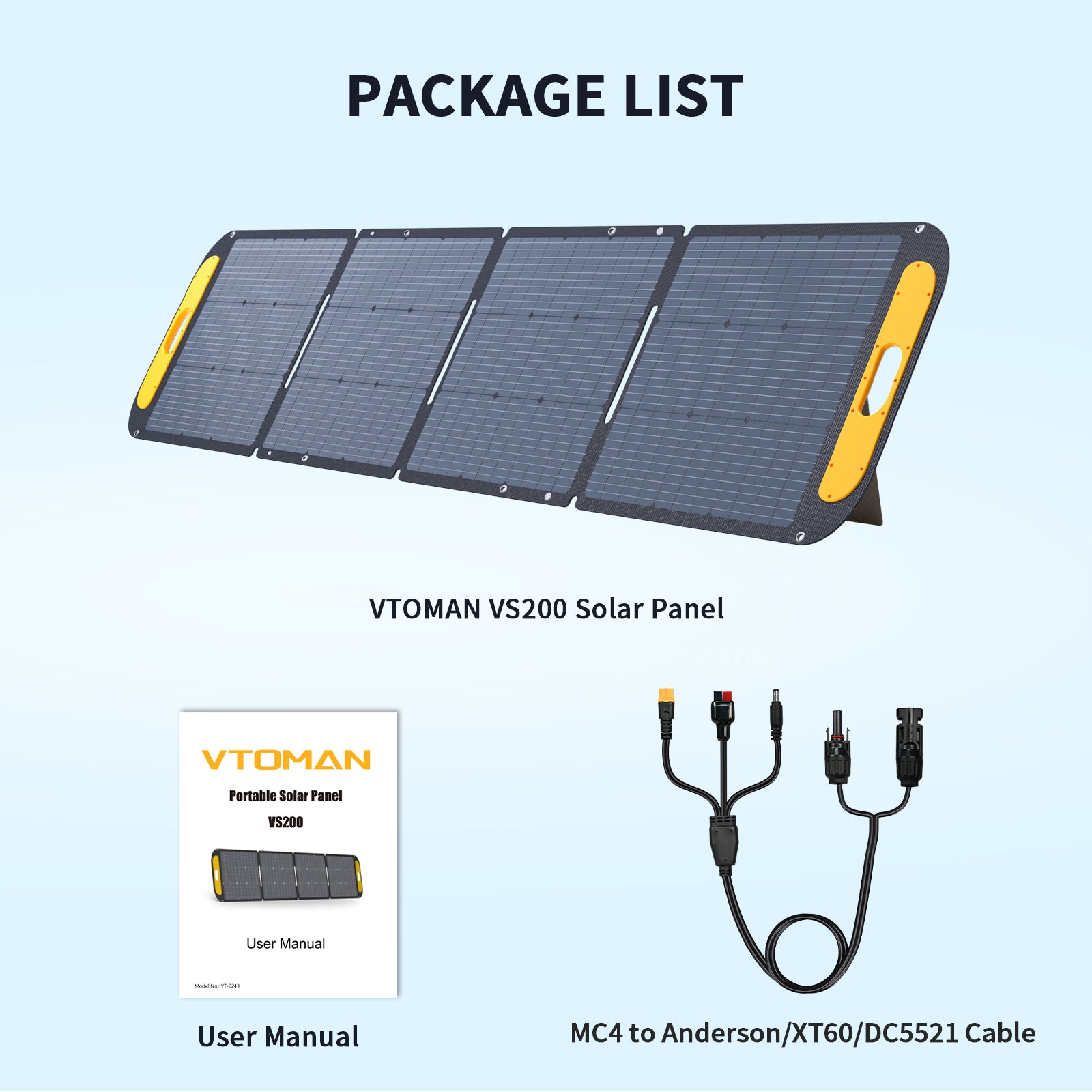 VTOMAN 200W Portable Solar Panel