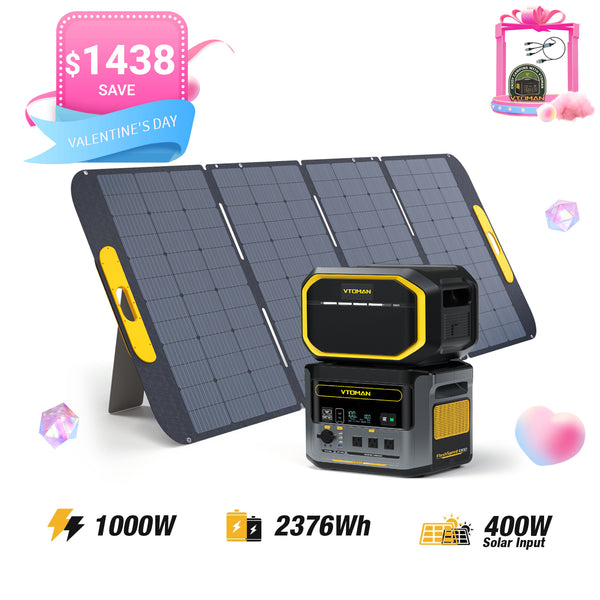 VTOMAN FlashSpeed 1000W/2376Wh 400W Solar Panel