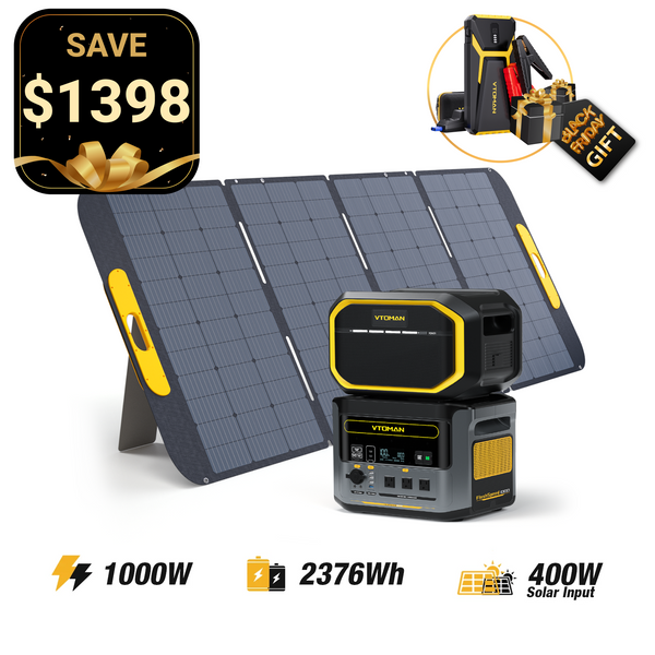 VTOMAN FlashSpeed 1000W/2376Wh 400W Solar Panel