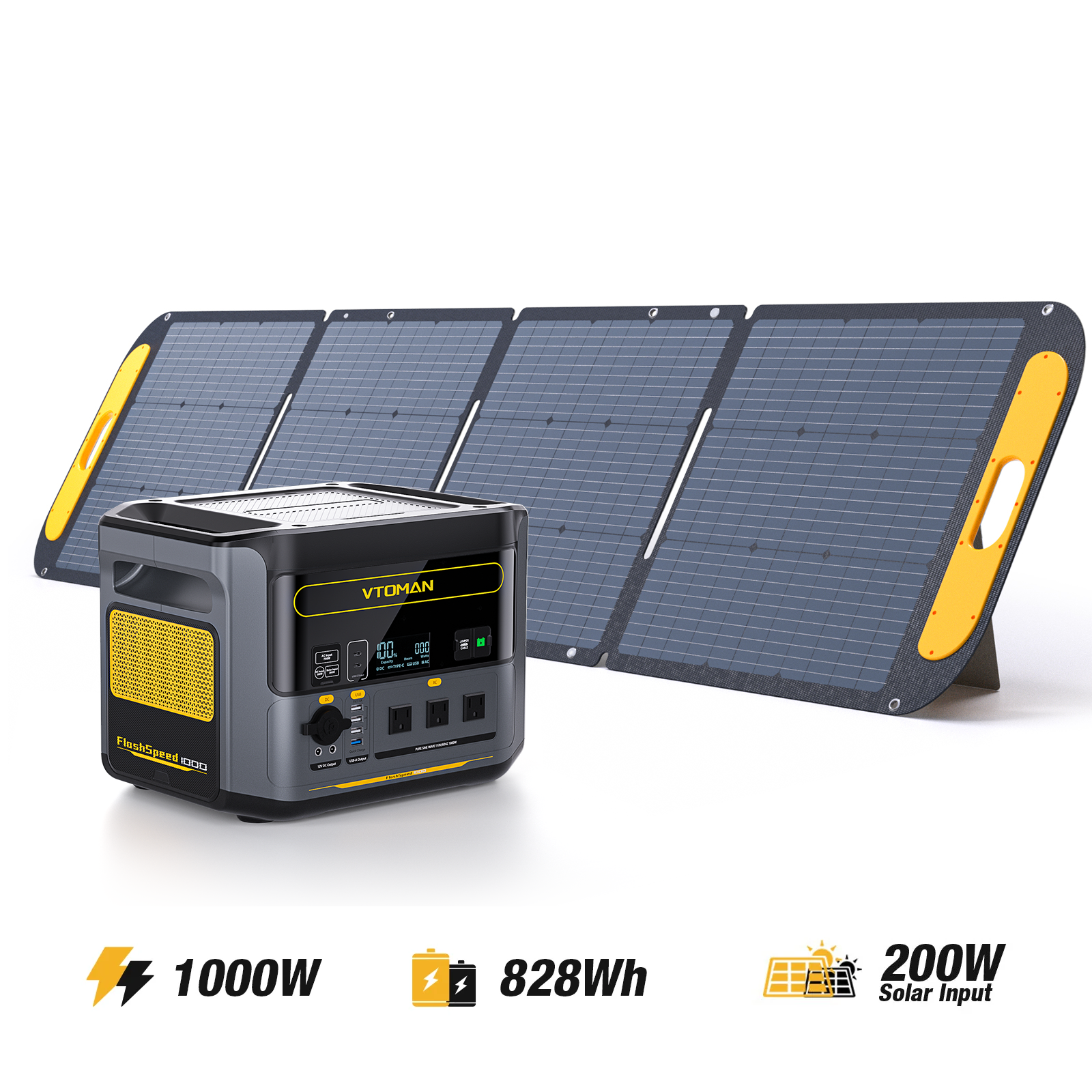 VTOMAN 200W Portable Solar Panel