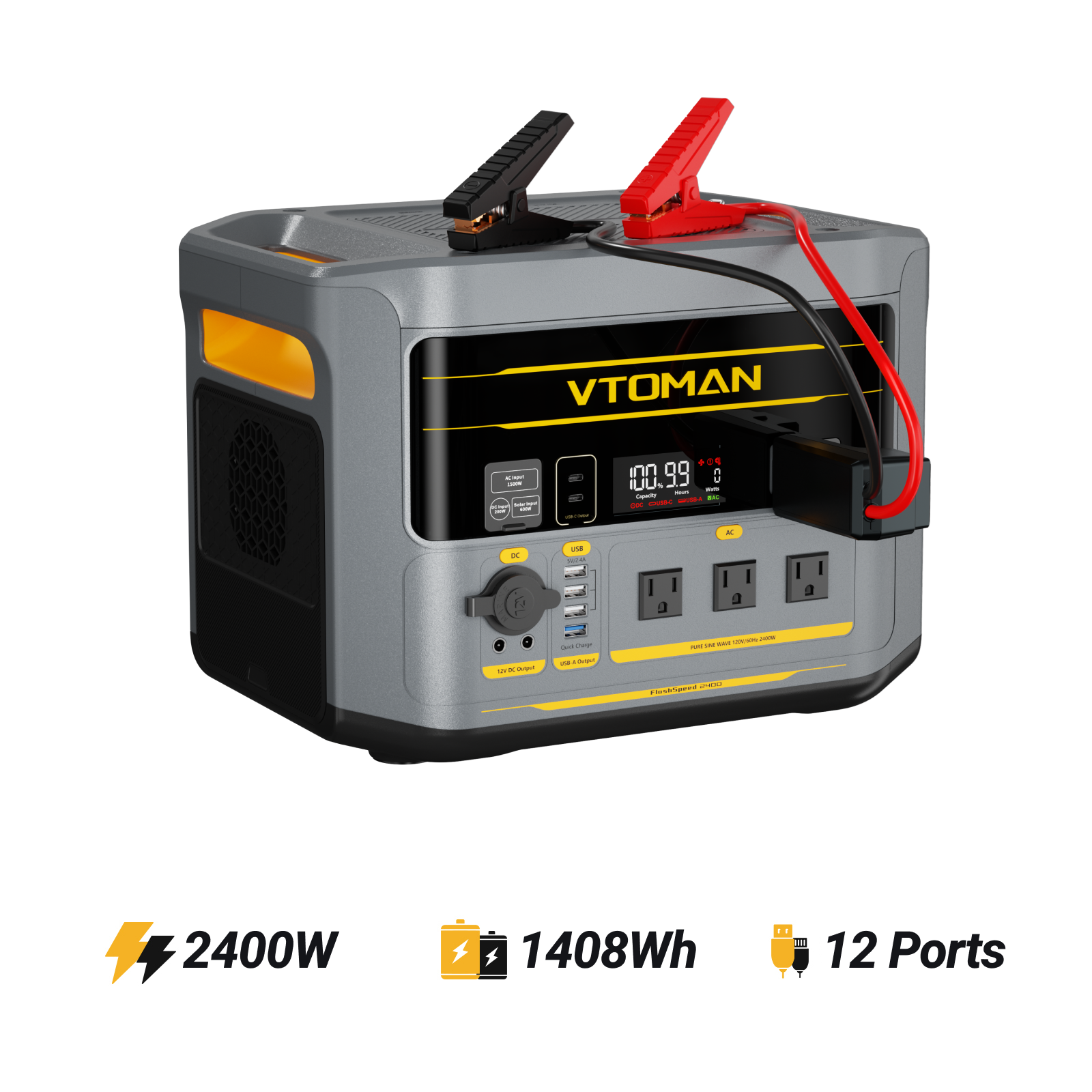 VTOMAN FlashSpeed 2400 Portable Power Station