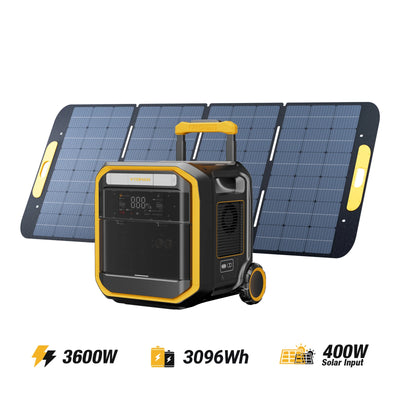 VTOMAN FlashSpeed Pro 3600 V-BEYOND™ with 400W Solar Panel