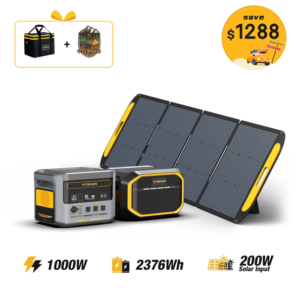 FlashSpeed 1000W/2376Wh 200W Solar Panel
