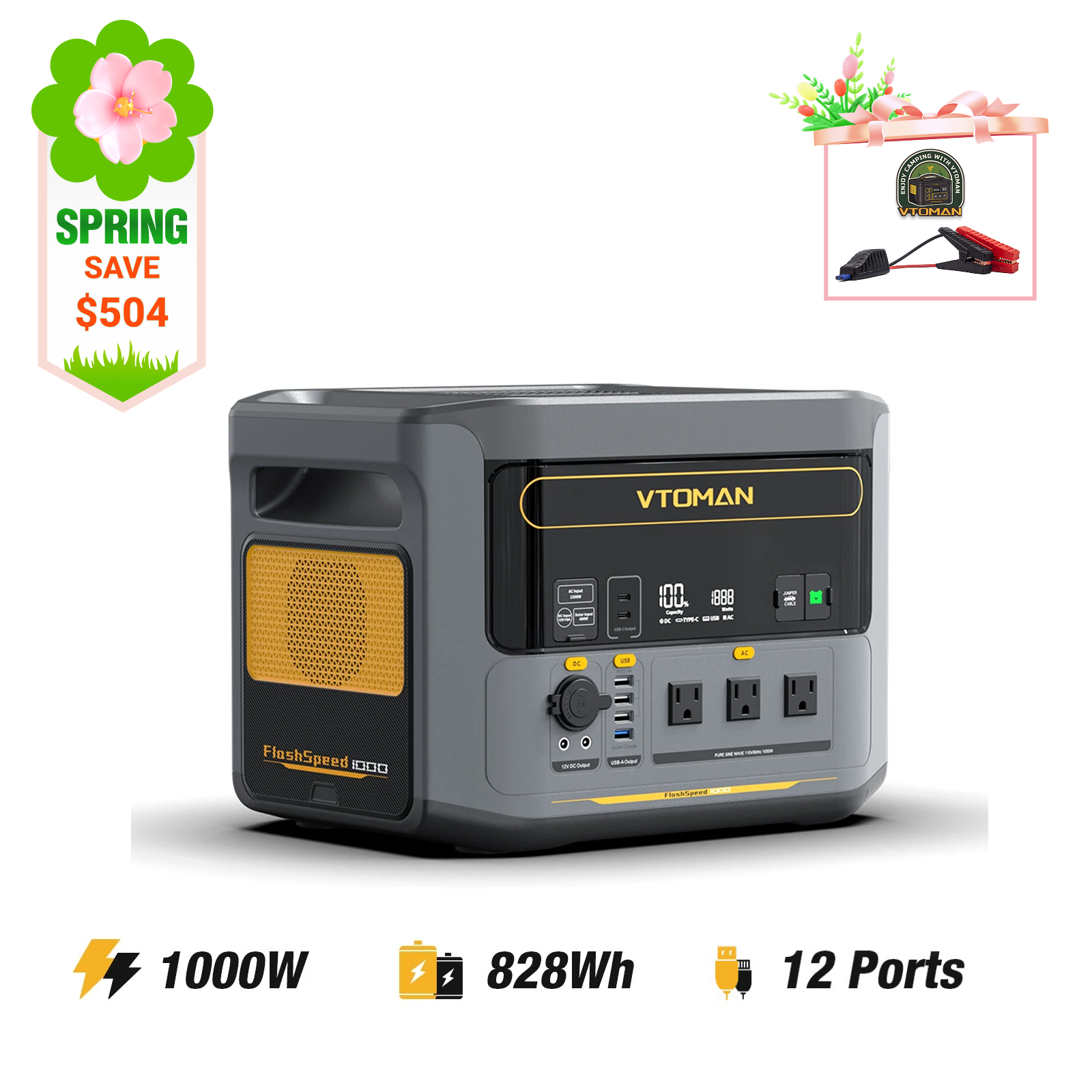 VTOMAN FlashSpeed 1000 Power Station