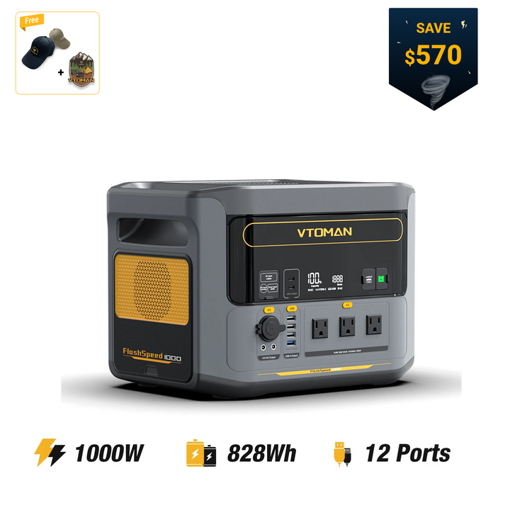 新品　VTOMAN FlashSpeed1000リン酸鉄ポータブル電源828Wh 楽天市場】【クーポンで49800円得な】VTOMAN FlashSpeed 1000