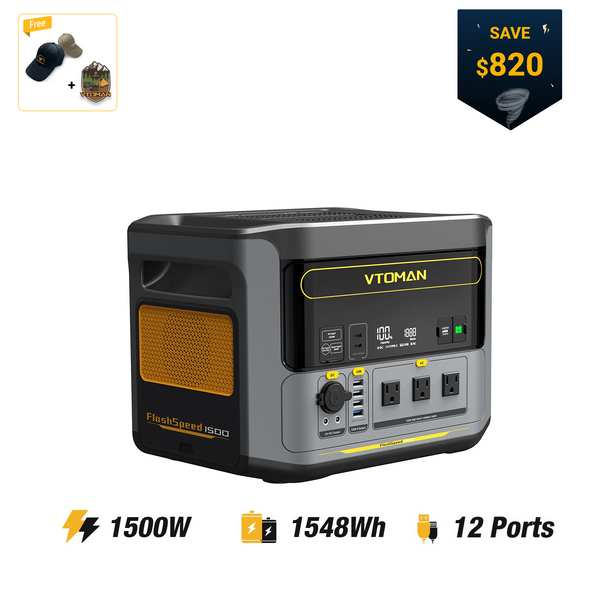 VTOMAN FlashSpeed 1500 Portable Power Station