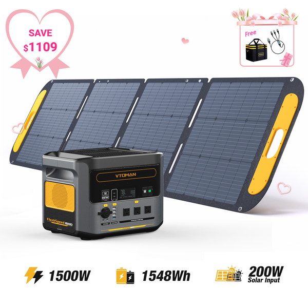 Panel solar FlashSpeed ​​de 1500 W/1548 Wh y 220 W