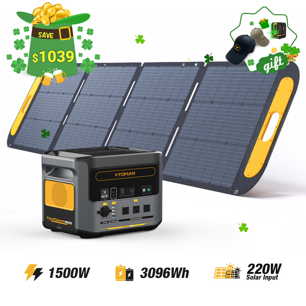 FlashSpeed 1500 with 220WPro Solar Panel