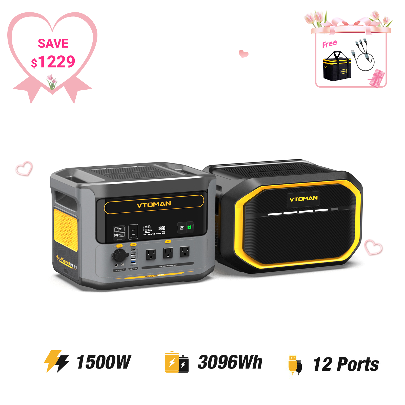 VTOMAN FlashSpeed 1500 Power Station