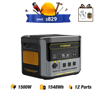 VTOMAN FlashSpeed 1500 Portable Power Station