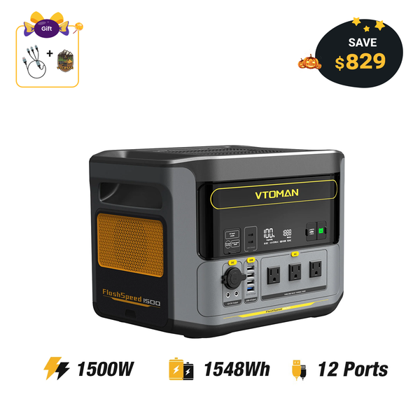 VTOMAN FlashSpeed 1500 Portable Power Station