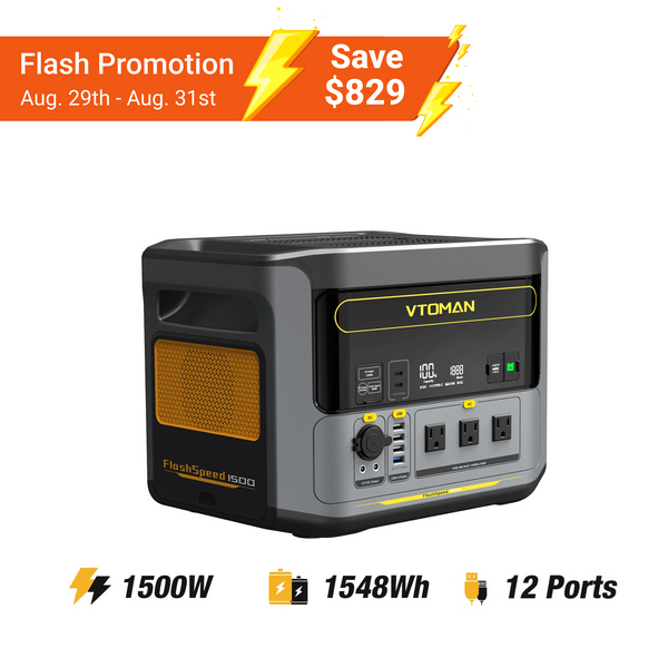 VTOMAN FlashSpeed 1500 Portable Power Station