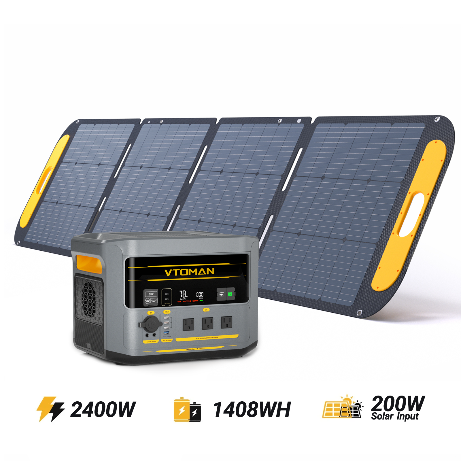VTOMAN FlashSpeed 2400 Portable Power Station