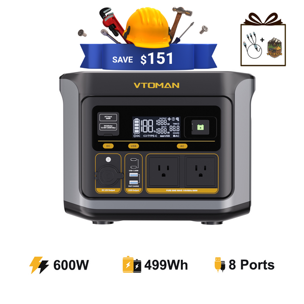 VTOMAN FlashSpeed 600 Portable Power Station