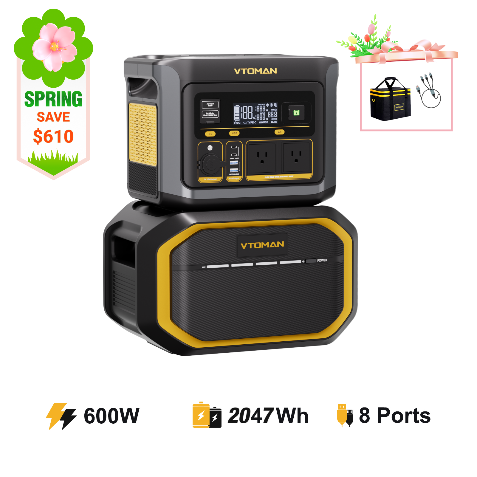 VTOMAN FlashSpeed 600 Power Station