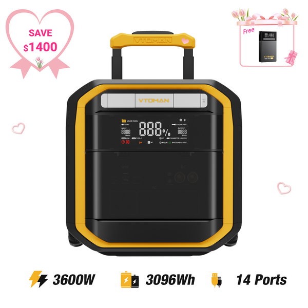 VTOMAN FlashSpeed Pro 3600 Power Station