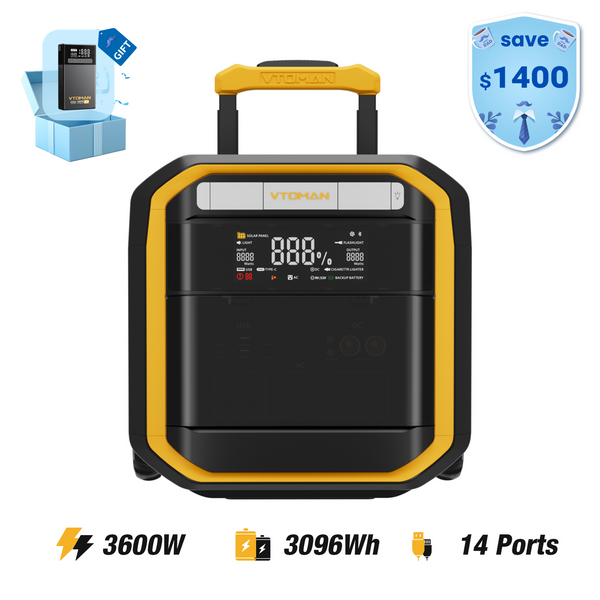 VTOMAN FlashSpeed Pro 3600 Power Station