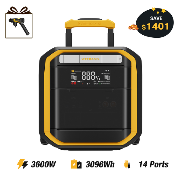 VTOMAN FlashSpeed Pro 3600 Portable Power Station