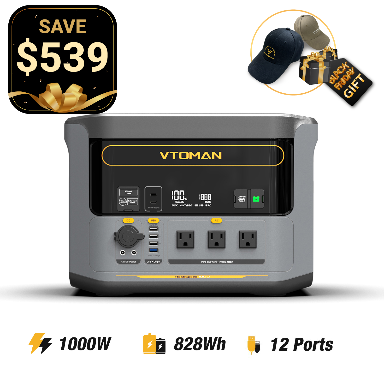 VTOMAN FlashSpeed 1000 Power Station