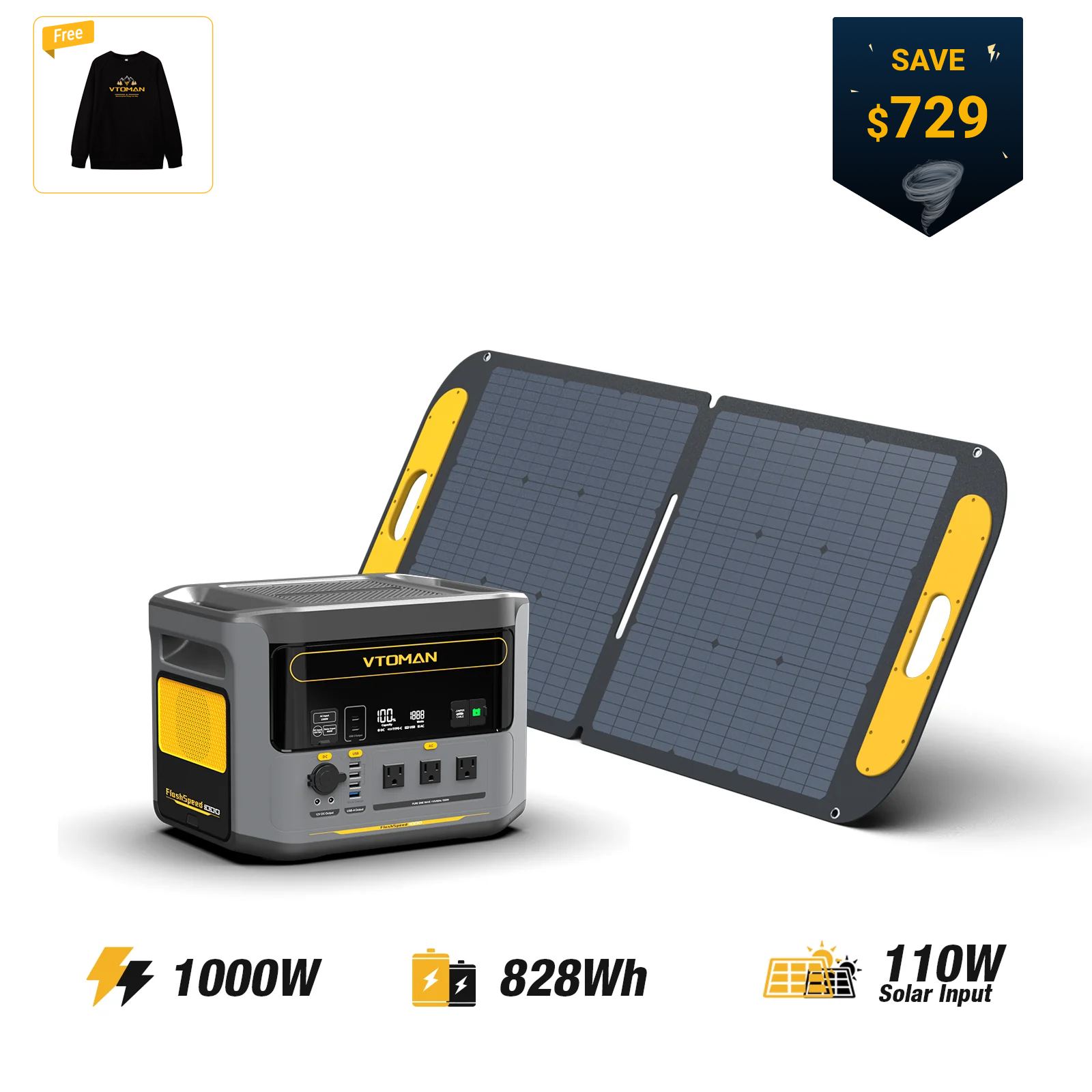 VTOMAN FlashSpeed 1000 Portable Power Station